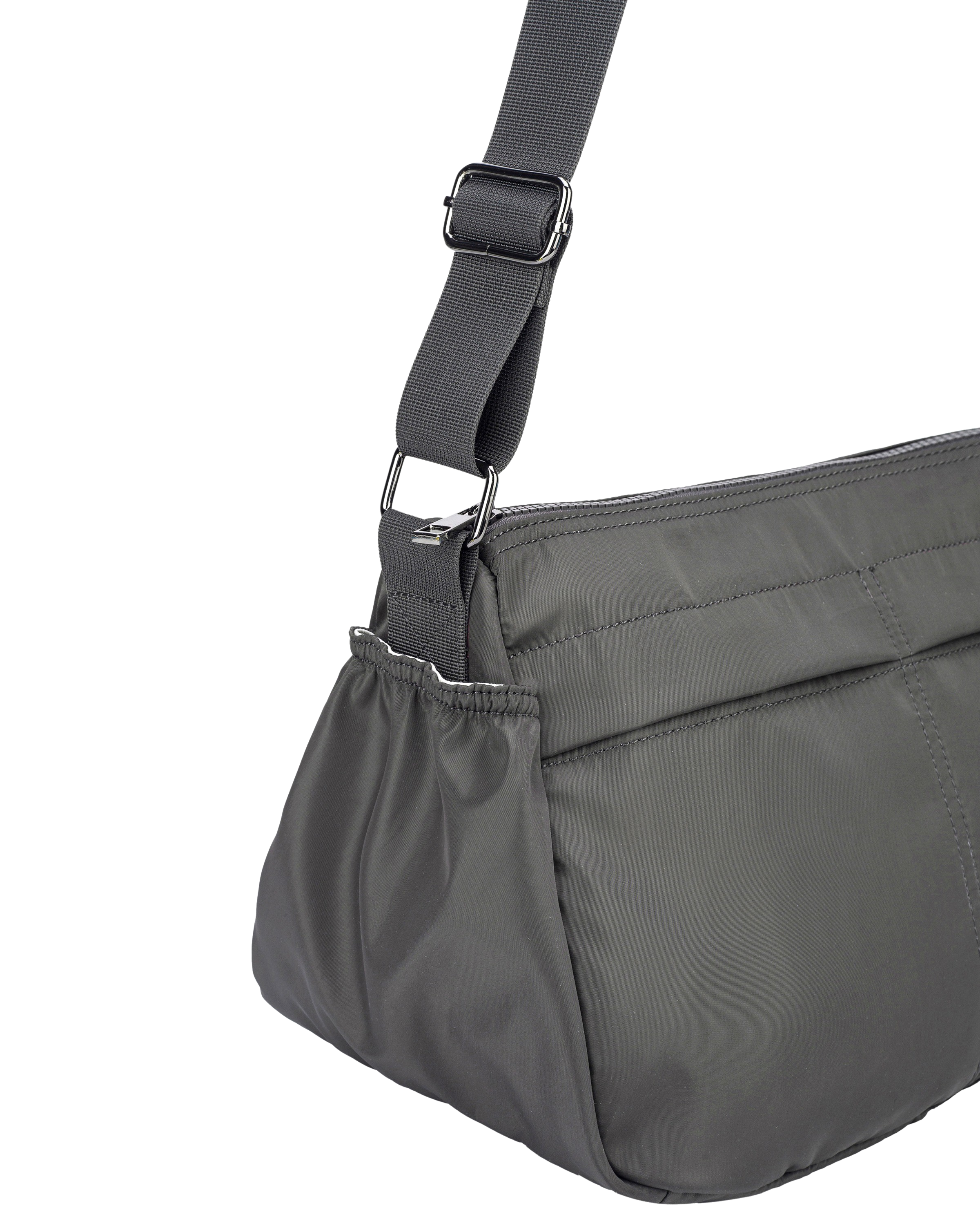 Messenger crossbody taske - mørkegrå